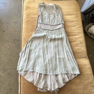 Wedding Guest Newman Marcus silk chiffon asymmetrical dress Party Embellished